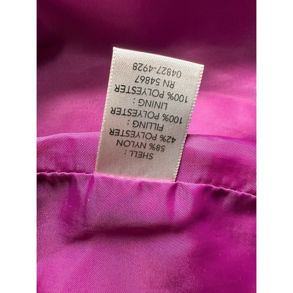 Christopher & Banks Womens Quilted Vest Magenta  Size Large Zip Front Pockets‎ - Picture 6 of 14